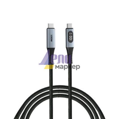 Кабел Verbatim Sync & Charge USB-C to USB-C 100W Display 120 cm