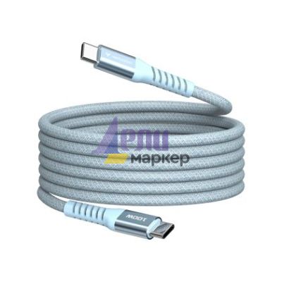 Кабел Verbatim Sync & Charge USB-C to USB-C 100W Magnetic 120 cm - Blue