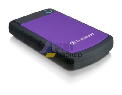 Твърд диск Transcend 2TB, 2.5" Portable HDD, StoreJet H3, Purple, Anti-shock