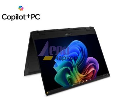 Лаптоп MSI Summit A16 AI+ A3HMTG, 16" QHD+(2560x1600) Touch, 165Hz, Ryzen AI 9 365 (10C/20T, 34MB, up to 5.0 GHz), 73 AI TOPS, AMD Radeon 880M, 32GB LPDDR5x-7500, 1TB PCIe GEN4x4 NVMe SSD, Wi-Fi 7, BT v5.4, Backlit KBD (White) Copilot, Windows 11 Pro, 2.1