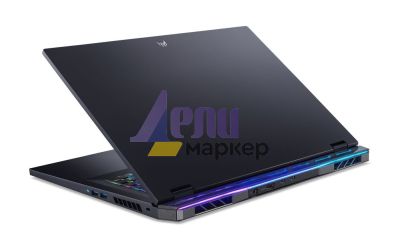 Лаптоп Acer Predator, PH18-71-75EB, Intel Core i7-13700HX (up to 5.00GHz, 30MB), 18" WUXGA (1920x1200)IPS 165 Hz, DCI-P3 100% , 1*16 GB DDR5 4800MHz, 1024GB PCIe, RTX 4060 8GB GDDR6, WIFI 6E, BT, INTEL Killer, Micro SD, FHD cam+mic, RGB-backlit Kbd, Win 1
