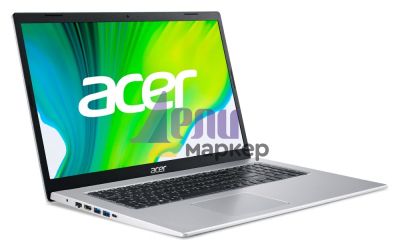 Лаптоп Acer Aspire 5, A517-52G-56MX, Intel Core i5-1135G7 (2.40GHz up to 4.20GHz, 8MB), 17.3" FHD IPS (1920x1080) Slim Bazel, HD Cam, 8GB DDR4 (up to 32GB), 512GB PCIe NVMe SSD, nVidia GeForce MX450 2GB DDR5, 802.11ax, BT, Linux, Silver