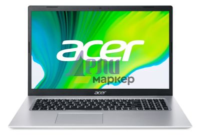 Лаптоп Acer Aspire 5, A517-52G-56MX, Intel Core i5-1135G7 (2.40GHz up to 4.20GHz, 8MB), 17.3" FHD IPS (1920x1080) Slim Bazel, HD Cam, 8GB DDR4 (up to 32GB), 512GB PCIe NVMe SSD, nVidia GeForce MX450 2GB DDR5, 802.11ax, BT, Linux, Silver