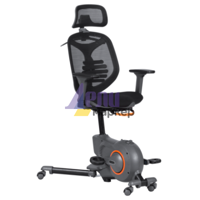 Офис стол - колело Carmen CR-216 - черен-сив