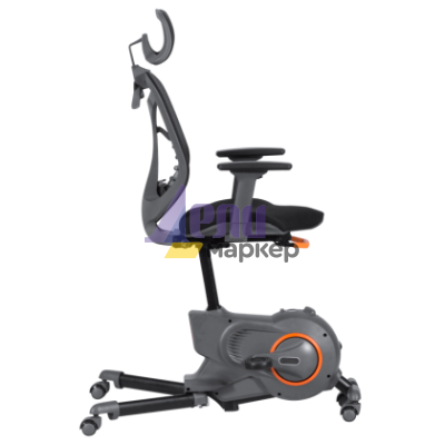 Офис стол - колело Carmen CR-216 - черен-сив