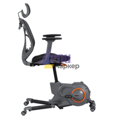 Офис стол - колело Carmen CR-216 - черен-сив