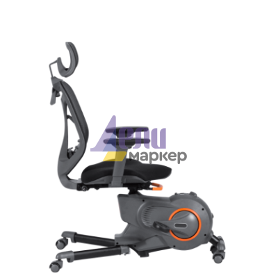 Офис стол - колело Carmen CR-216 - черен-сив