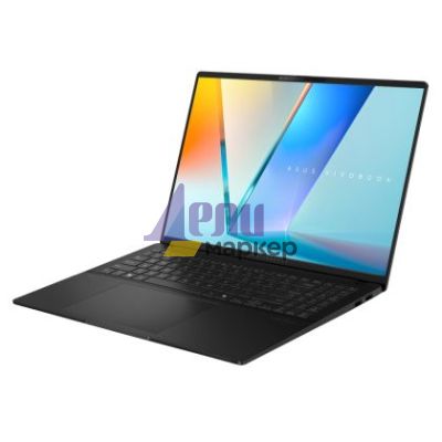 Лаптоп Asus Vivobook S M5606KA-RI073,AMD KRACKAN-8C/BGA,16 "OLED WQXGA+(WQ+) 2880X1800 16:10 Bend+400nits(HDR) Glare120 Hz,24GB LPDDR5X (on BD),1TB SSD,Backlit Chiclet Keyboard 1-Zone RGB with Num-key, No OS,Neutral Black, AI PC +Backpack