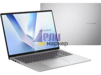 Лаптоп Asus Vivobook X1607QA-MB004W,Purwa SE,16.0 WUXGA(WU) 1920X1200 16:10 300nits Anti-Glare ,LPDDR5X 16GB (on board )1TB PCIE G4 SSD,Qualcomm Adreno GPU, Windows 11, Cool Silver