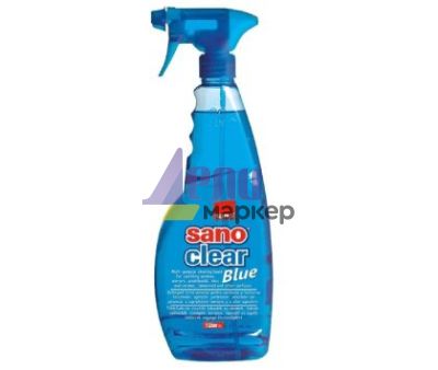 Почистващ препарат за прозорци Sano Clear Пулверизатор 1 L Blue