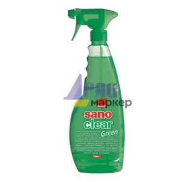 Почистващ препарат за прозорци Sano Clear Пулверизатор 1 L Green