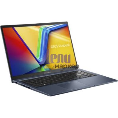 Лаптоп Asus Vivobook, M1502YA-BQ579,AMD Ryzen 7 5825U 2.0GHz (8-core/16-thread, 16MB cache, up to 4.5 GHz ) 15.6 FHD (1920x1080)16GB DDR4 (8 GB on BD),512GB SSD G3,Backlit Chiclet Keyboard ,NO OS,Quiet Blue