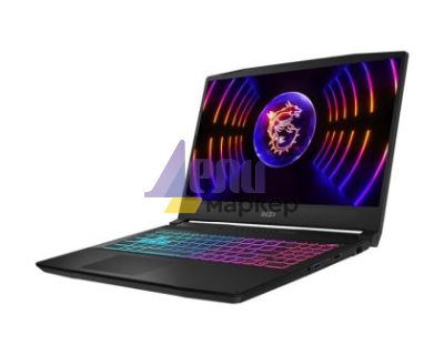 Лаптоп MSI Katana 15 B13VFK, i7-13620H (10C/16T, up to 4.90GHz, 24 MB), GeForce RTX 4060 8GB GDDR6 233 AI TOPS, 15.6" QHD (2560x1440), 165Hz, IPS-Level, 16GB RAM 2x8 (5200)MHz, 512GB PCIe Gen4x4 SSD, WiFi 6E, BT5.3, 4-Zone RGB Kbd, NO OS, 53.5 Whrs, 2.25