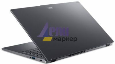Лаптоп Acer Aspire 15, A15-51M-59Z7, Intel Core 5 120U (up to 5.00GHz, 12MB), 15.6" QHD (2560x1440) IPS SlimBezel, 1*16GB DDR5 4600MHz (1 slot free), 512GB PCIe NVMe SSD, Intel UMA, FHD Cam,WiFi 6E, BT 5.3, Backlit Kbd, No OS, Steel Gray