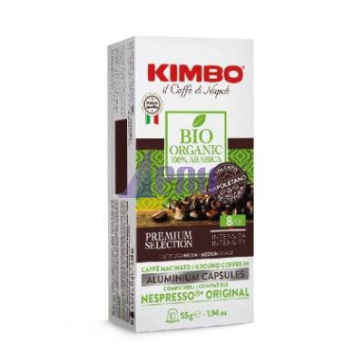 Кафе капсула Kimbo Espresso Bio Organic 10 бр., съвместими с Nespresso