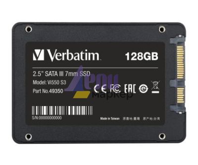 Твърд диск Verbatim Vi550 S3 2.5" SATA III 7mm SSD 128GB