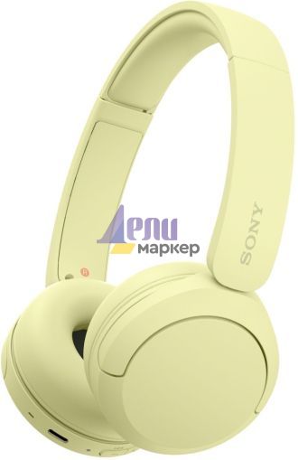 Слушалки Sony Headset WH-CH520, yellow
