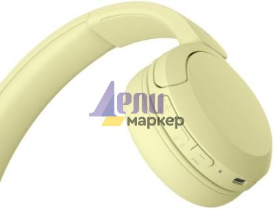 Слушалки Sony Headset WH-CH520, yellow