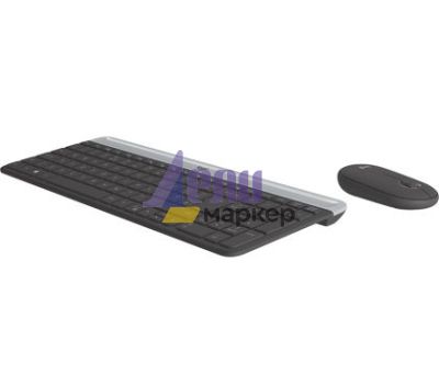 Комплект Logitech Slim Wireless Keyboard and Mouse Combo MK470 - GRAPHITE