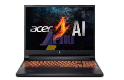 Лаптоп Acer Nitro 16, ANV16-41-R3NF, AMD Ryzen 5 8645HS, (4.30GHz up to 5.00GHz,16MB),16" WQXGA (1920x1600) IPS 165Hz, 1*16GB DDR5 (1 slot free), 512 GB PCIe NVMe SSD, GeForce RTX 3050 6GB GDDR6, Wifi 802.11AX, BT 5.3, No Os, Black