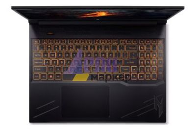 Лаптоп Acer Nitro 16, ANV16-41-R3NF, AMD Ryzen 5 8645HS, (4.30GHz up to 5.00GHz,16MB),16" WQXGA (1920x1600) IPS 165Hz, 1*16GB DDR5 (1 slot free), 512 GB PCIe NVMe SSD, GeForce RTX 3050 6GB GDDR6, Wifi 802.11AX, BT 5.3, No Os, Black