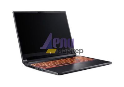Лаптоп Acer Nitro V16, ANV16-61-R7A2, AMD Ryzen R5 340 AI 5 (up to 4.80GHz,16MB), 16" WUXGA (1920x1200)IPS, 165Hz, 16GB DDR5 (1 slot free), 512GB PCIe NVMe SSD, M.2 (slot free), RTX 4050 6GB GDDR6, MicroSD, FHD Cam&Mic.,WIFI6E+BT, Backlit kbd, No OS, Blac