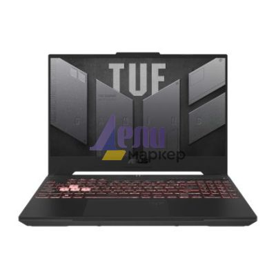 Лаптоп Asus TUF A15 FA507NVR-LP073, AMD Ryzen 7  7435HS 3.1GHz (20MB Cache, up to 4.55GHz, 8 cores, 16 Threads), 15.6" FHD(1920 x 1080) 16:9,16GB DDR5 ,1TB  PCIe 4.0,RTX 4060 6GB GDDR6, Wi-Fi 6(802.11ax)Backlit Chiclet Keyboard 1-Zone RGB, no OS, Mecha Gr