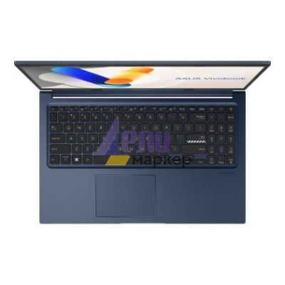Лаптоп Asus Vivobook X1504VA-BQ057W, Intel i7-1355U 1.7 GHz (12MB Cache, up to 5.0 GHz,),15.6"FHD (1920x1080) ,16GB (8 on bd) 512GB SSD,Intel Iris X Graphics Windows 11, Blue