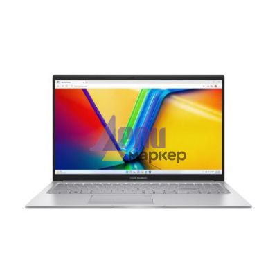 Лаптоп Asus Vivobook X1504VA-BQ1697, Intel Core i5-1334U 1.3 GHz (12MB Cache, up to 4.6 GHz, 10 cores, 12 Threads), 15.6" FHD,(1920x1080),16GB DDR4, SSD 1TB, No OS,Cool Silver