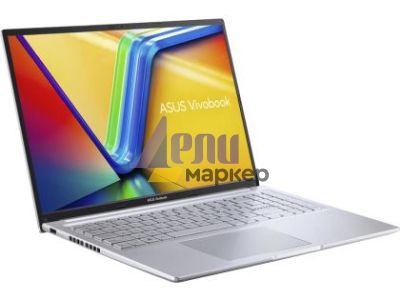Лаптоп Asus Vivobook M1605YA-MB701, AMD Ryzen R7-7730U, 16.0 WUXGA(WU) 1920X1200 16:10 300nits Anti-Glare, 16GB LPDDR4 (8 GB on BD),1TB SSD G3,Backlit Chiclet Keyboard with num key ,  NO OS, Cool Silver