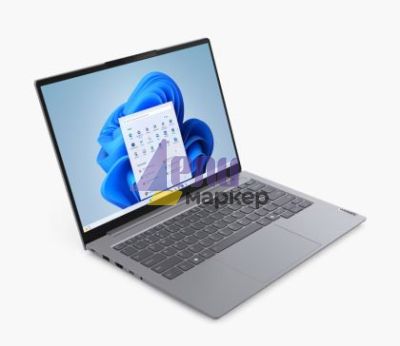 Лаптоп Lenovo ThinkBook 14 G7 Intel Core Ultra 5 125U (up to 4.3GHz, 12MB), 16GB DDR5-5600, 512GB SSD, 14" WUXGA (1920x1200) IPS AG, Intel Graphics, 1080p&IR Cam, Backlit KB, 3 cell, WLAN, BT, FPR, Win11Pro, 3Y CCI