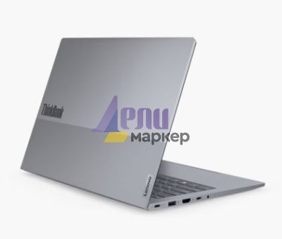 Лаптоп Lenovo ThinkBook 14 G7 Intel Core Ultra 7 155H (up to 4.8GHz, 24MB), 16GB DDR5-5600, 512GB SSD, 14" WUXGA (1920x1200) IPS AG, Intel Arc Graphics, FHD 1080p&IR Cam, Backlit KB, 3 cell, WLAN, BT, FPR, DOS, 3Y CCI