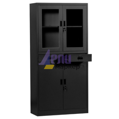 Метален шкаф Carmen CR-1247 L SAND - черен