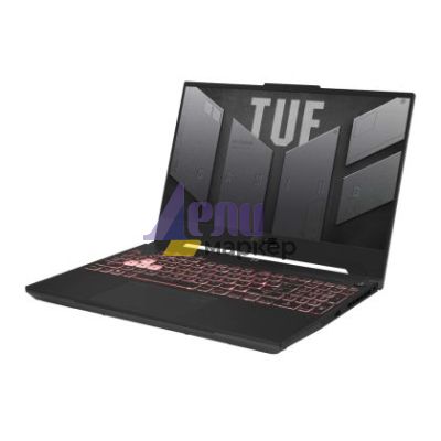 Лаптоп Asus TUF A15 FA507UV-LP014, AMD Ryzen 9 8945HS,15.6" FHD AG (1920x1080)144Hz, 16GB DDR5, 512 GB PCIe 4. RTX 4060 8GB GDDR6, Wi-Fi 6(802.11ax), Backlit Chiclet Keyboard 1-Zone RGB, No OS, Mecha Gray