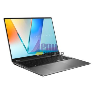 Лаптоп Asus Vivobook Flip TP3607SA-RJ004W,Intel Ultra 5  226V 16GB 2.1 GHz (8MB Cache, up to 4.5 GHz,)16.0 OLED WQXGA+(WQ+) 2880X1800 16:10 Bend+400nits(HDR) Glare , LPDDR5X 16GB ( onbd) 512 GB SSD, Windows 11, Matte Gray + Backpack