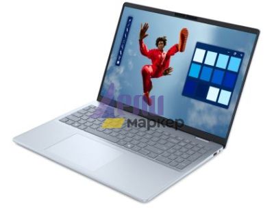 Лаптоп Dell 16 Plus DB16250, Intel Ultra 9 288V (48 TOPS NPU, 8 cores, up to 5.1 GHz), 16.0" 2.5K (2560x1600) Mini-LED Touch HDR 600 90Hz, 32 GB: LPDDR5x, 8533 MT/s (onb), 1TB M.2 SSD, Intel Arc, FHD Cam and Mic, Wi-Fi 7, FPR, Backlit Kb, Win11 Pro, Ice B