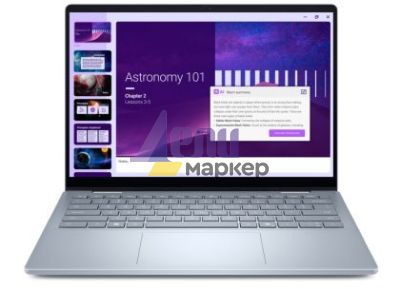 Лаптоп Dell 14 Plus 2-in-1 DB04250, Intel Ultra 5 226V (40 TOPS NPU, 8 cores, up to 4.5 GHz), 14" 16:10 FHD+(1920x1200) Touch 300nits WVA AG, 16GB, LPDDR5X, 8533MT/s (onboard), 512GB M.2 SSD PCIe, Intel Arc, FHD RGB and Mic, Wi-Fi 7, FPR, Backlit Kb, Win