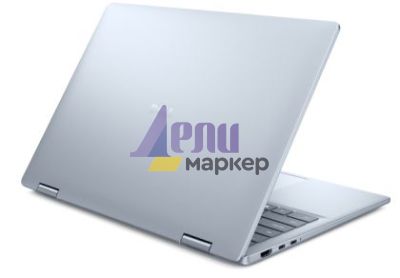 Лаптоп Dell 14 Plus 2-in-1 DB04250, Intel Ultra 5 226V (40 TOPS NPU, 8 cores, up to 4.5 GHz), 14" 16:10 FHD+(1920x1200) Touch 300nits WVA AG, 16GB, LPDDR5X, 8533MT/s (onboard), 512GB M.2 SSD PCIe, Intel Arc, FHD RGB and Mic, Wi-Fi 7, FPR, Backlit Kb, Win