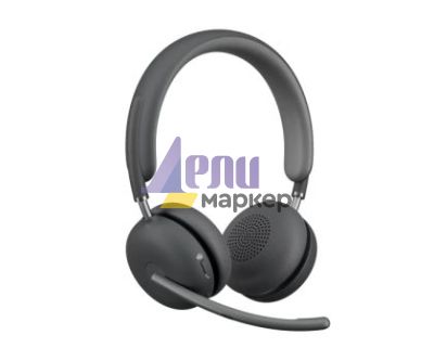 Слушалки Logitech Zone Wireless 2 Headset, Teams - GRAPHITE