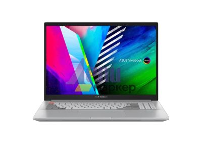 Лаптоп Asus Vivobook Pro X16 OLED, N7600ZE-OLED-L741X,Intel Core i7-12700H, 2.3 GHz (24M Cache, up to 4.7 GHz, 6P+8E cores), 16" 4K (3840 x 2400) OLED 16:10 aspect ratio,DDR5 32 GB(on BD),1TBPCIEG3 SSD, RTX3050 Ti 4 GB, Windows 11 Pro, Cool Silver