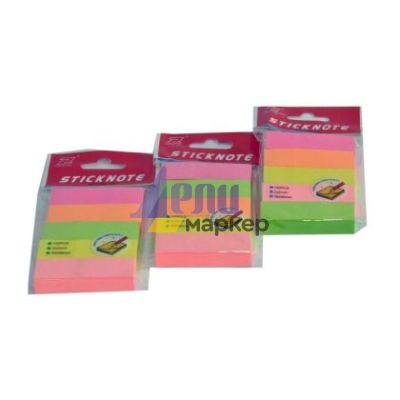 Лепящи индекси Хартиени, 51x15 mm 100 л. 5 цвята