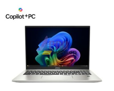 Лаптоп MSI Prestige A16 AI+ A3HMG, AMD Ryzen AI 9 365 Processor (10C 20T, Up to 5 GHz), 16" 16:10 UHD+ (3840x2400) OLED, AMD Radeon 880M 12C 2900 MHz, 73 total AI TOPS, 32GB LPDDR5x-7500, 1TB PCIe Gen4x4 SSD, WiFi7 Qualcomm, BT v5.4, Windows 11 Home, 1.9