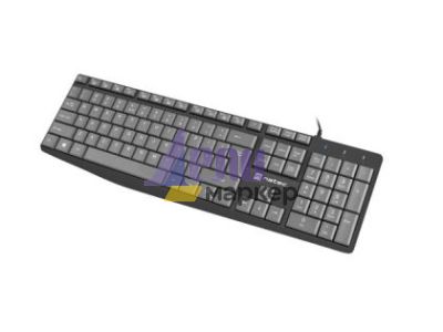 Клавиатура Natec keyboard Nautilus SLIM Black-Grey US layout