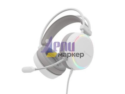 Слушалки Genesis Headset Neon 613 G2 With Microphone RGB Illumination White