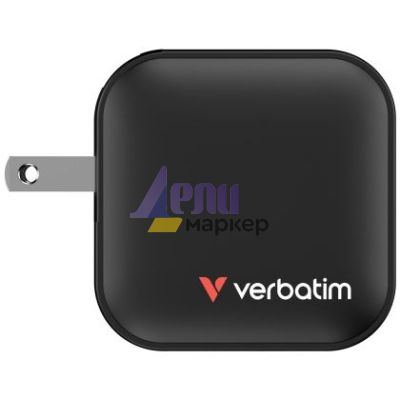 Зарядно устройство Verbatim Mini GaN Charger 70W 3 Port US plug with EU and UK adaptors
