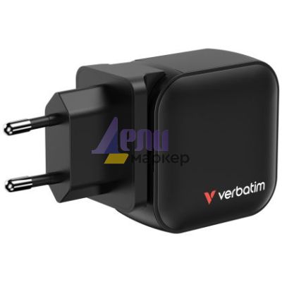 Зарядно устройство Verbatim Mini GaN Charger 70W 3 Port US plug with EU and UK adaptors