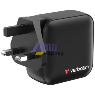 Зарядно устройство Verbatim Mini GaN Charger 100W 4 Port US plug with EU and UK adaptors