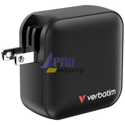 Зарядно устройство Verbatim Mini GaN Charger 100W 4 Port US plug with EU and UK adaptors