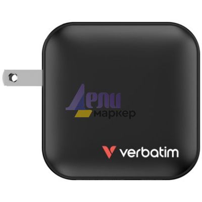 Зарядно устройство Verbatim Mini GaN Charger 100W 4 Port US plug with EU and UK adaptors