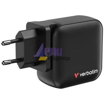 Зарядно устройство Verbatim Mini GaN Charger 100W 4 Port US plug with EU and UK adaptors